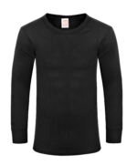 Men's Thermal Heated Long Sleeve Shirt - Black - Image 3