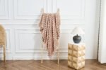 Luxury Ribbed Fleece Throw - Mink - Image 3