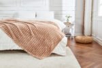 Luxury Ribbed Fleece Throw - Mink - Image 7