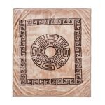 Luxury Greek Key Fleece Blanket - Mink/Choco - Image 8