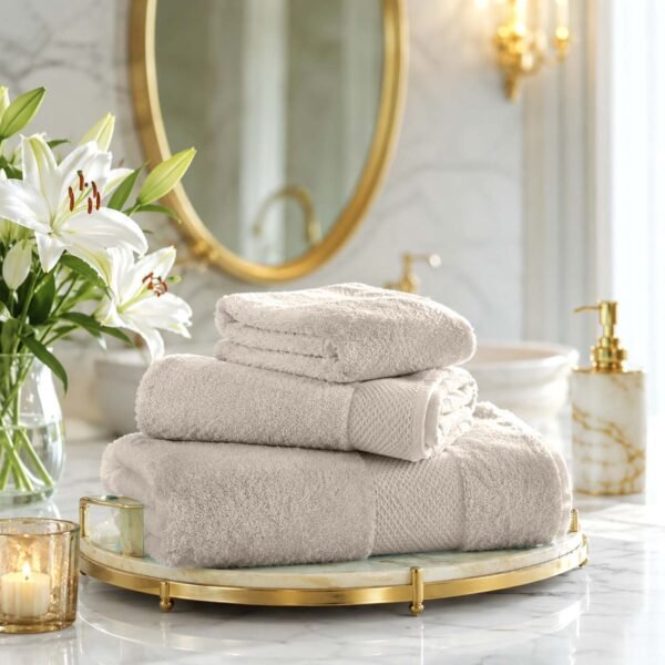 Ultra Soft Plush Absorbent Towel Set - Mocha