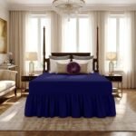 Luxury Valance Bed Sheet Collection - Navy