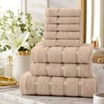8 Piece Ultra Soft Cotton Towel Bale Set - Natural