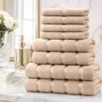 8 Piece Ultra Soft Cotton Towel Bale Set - Natural