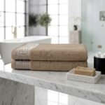 Soft 500 GSM Absorbent Cotton Towels - Natural