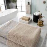 Soft 500 GSM Absorbent Cotton Towels - Natural