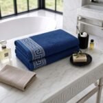 Soft 500 GSM Absorbent Cotton Towels - Navy
