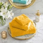 Ultra Soft Plush Absorbent Towel Set - Ochre