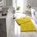 Extra Large Loop Bath Mat Set - Ochre