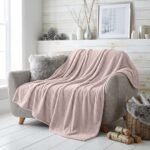 Popcorn Fleece Throw Blanket - Oyester