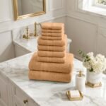 10 Piece Super Absorbent Towel Bale Set - Peach