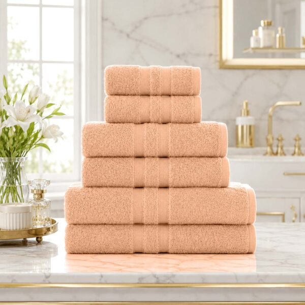 Super Soft Hotel Style Towel Set - Peach