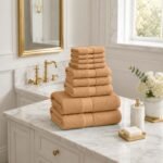 10 Piece Super Absorbent Towel Bale Set - Peach