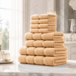 8 Piece Ultra Soft Cotton Towel Bale Set - Peach