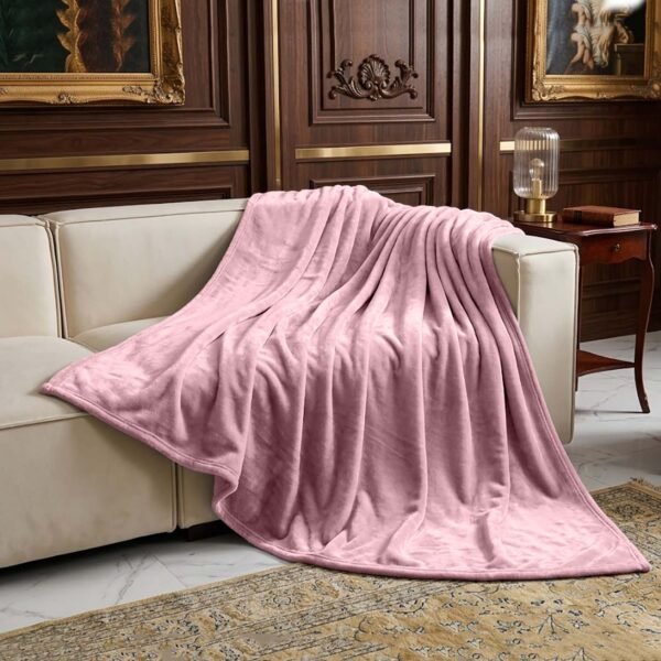 Mink Fur Throw - Pink