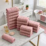 20 Piece Greek Towel Bale Set - Pink