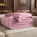 Mink Fur Throw - Pink
