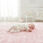 Star Print Baby Fleece Blanket - Pink - Image 8