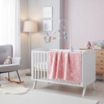 Star Print Baby Fleece Blanket - Pink
