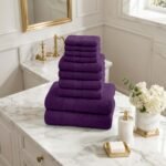10 Piece Super Absorbent Towel Bale Set - Purple