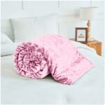 Blossom Heart Heavy Blanket 4kg - Blush Pink - Image 7
