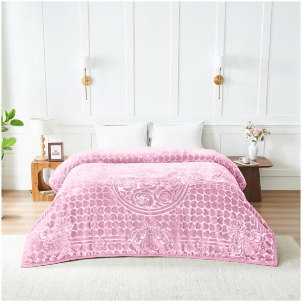 Blossom Heart Heavy Blanket 4kg - Blush Pink