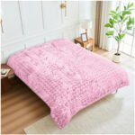 Blossom Heart Heavy Blanket 4kg - Blush Pink - Image 4