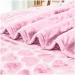 Blossom Heart Heavy Blanket 4kg - Blush Pink - Image 6