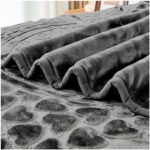 Blossom Heart Heavy Blanket 4kg - Charcoal - Image 7