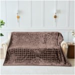 Blossom Heart Heavy Blanket 4kg - Coffee - Image 3