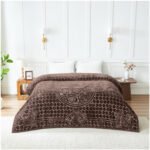 Blossom Heart Heavy Blanket 4kg - Coffee