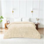Blossom Heart Heavy Blanket 4kg - Cream