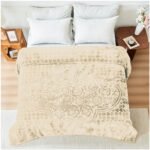 Blossom Heart Heavy Blanket 4kg - Cream - Image 2