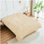 Blossom Heart Heavy Blanket 4kg - Cream - Image 4
