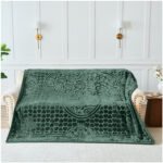 Blossom Heart Heavy Blanket 4kg - Green - Image 4