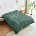 Blossom Heart Heavy Blanket 4kg - Green - Image 3