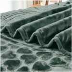 Blossom Heart Heavy Blanket 4kg - Green - Image 6