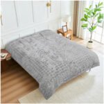 Blossom Heart Heavy Blanket 4kg - Grey - Image 4