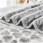 Blossom Heart Heavy Blanket 4kg - Grey - Image 6