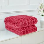 Blossom Heart Heavy Blanket 4kg - Red - Image 2