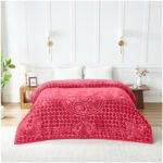 Blossom Heart Heavy Blanket 4kg - Red