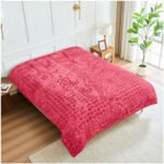 Blossom Heart Heavy Blanket 4kg - Red - Image 5