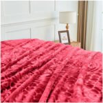 Blossom Heart Heavy Blanket 4kg - Red - Image 6