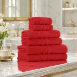 Super Soft Hotel Style Towel Set - Red
