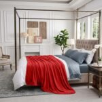 Mink Fur Throw - Red