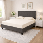 100% Cotton 400 TC Deep Fitted Bed Sheet - Cream - Image 4