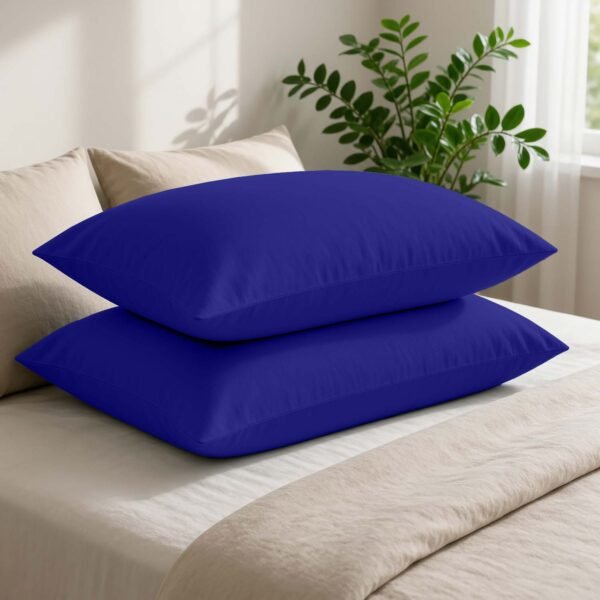 Super Soft Cozy Plain Pillowcase Set - Royal Blue