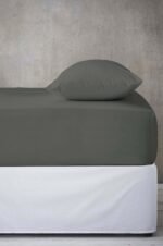 2 Pack Soft Plain Dyed Pillowcases - Charcoal