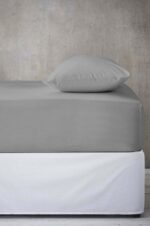 2 Pack Soft Plain Dyed Pillowcases - Grey
