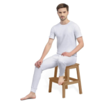 Soft Short Sleeve T-Shirt & Long Johns - White